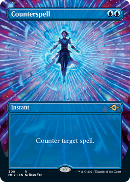 Counterspell (Borderless Alternate Art) [Modern Horizons 2] | Good Games Cannington