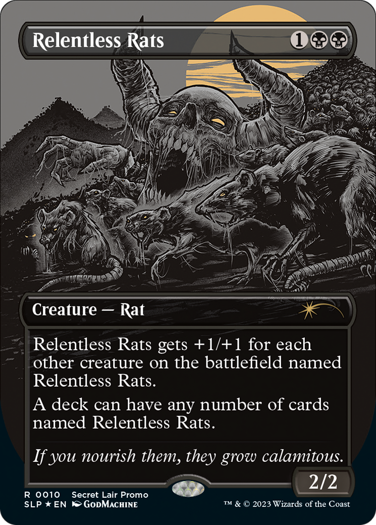 Relentless Rats (Borderless) [Secret Lair Showdown] | Good Games Cannington