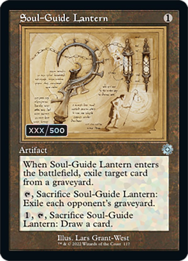 Soul-Guide Lantern (Retro Schematic) (Serialized) [The Brothers' War Retro Artifacts] | Good Games Cannington