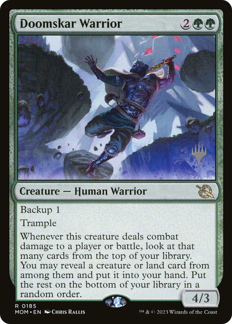 Doomskar Warrior (Promo Pack) [March of the Machine Promos] | Good Games Cannington