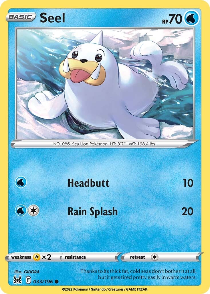 Seel (033/196) [Sword & Shield: Lost Origin] | Good Games Cannington