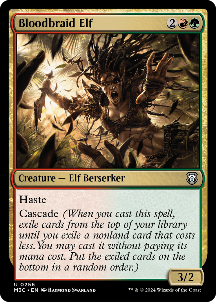 Bloodbraid Elf (Ripple Foil) [Modern Horizons 3 Commander] | Good Games Cannington