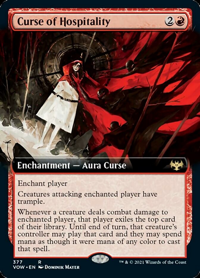 Curse of Hospitality (Extended Art) [Innistrad: Crimson Vow] | Good Games Cannington