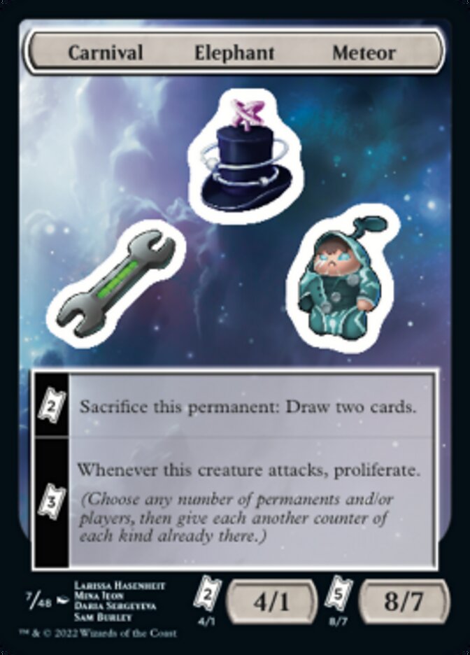 Carnival Elephant Meteor [Unfinity Stickers] | Good Games Cannington