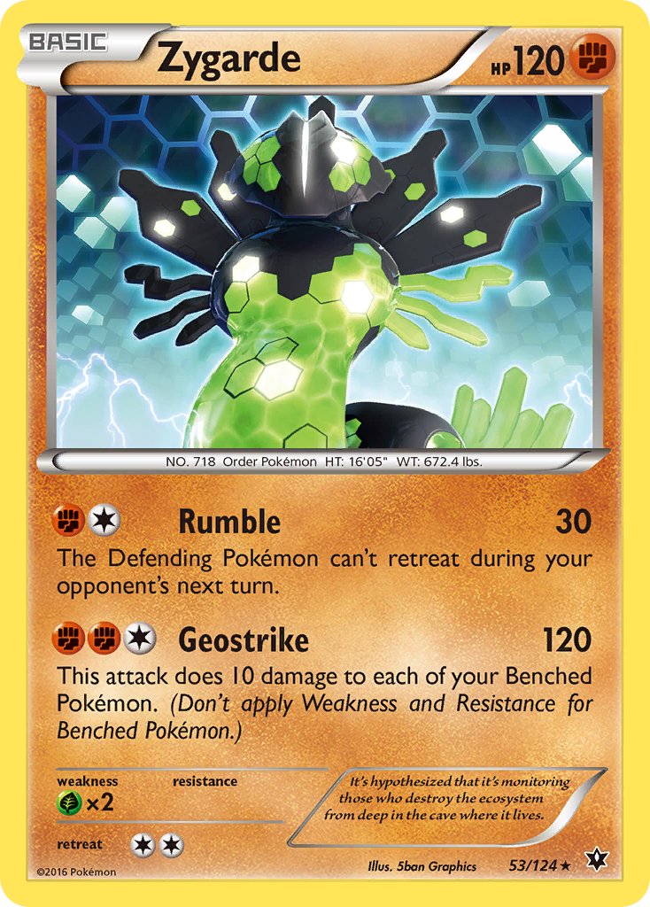 Zygarde (53/124) (Theme Deck Exclusive) [XY: Fates Collide] | Good Games Cannington