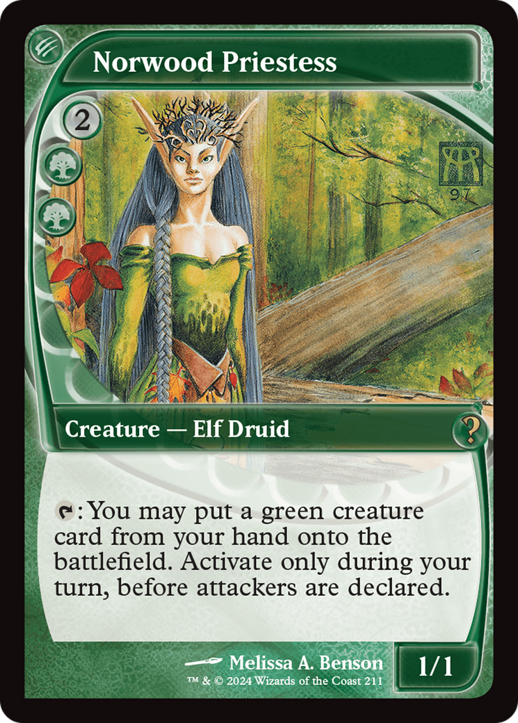 Norwood Priestess (Future Sight) [Mystery Booster 2] | Good Games Cannington