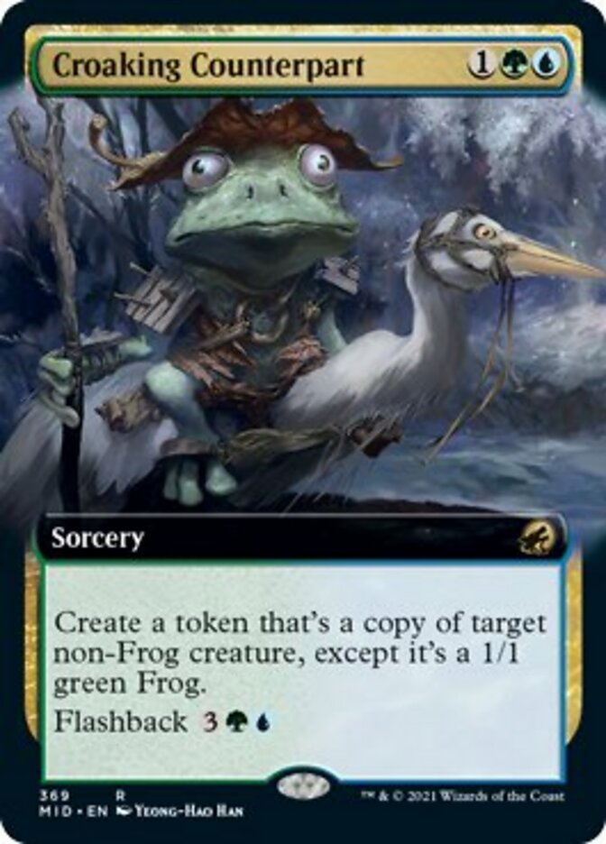 Croaking Counterpart (Extended Art) [Innistrad: Midnight Hunt] | Good Games Cannington