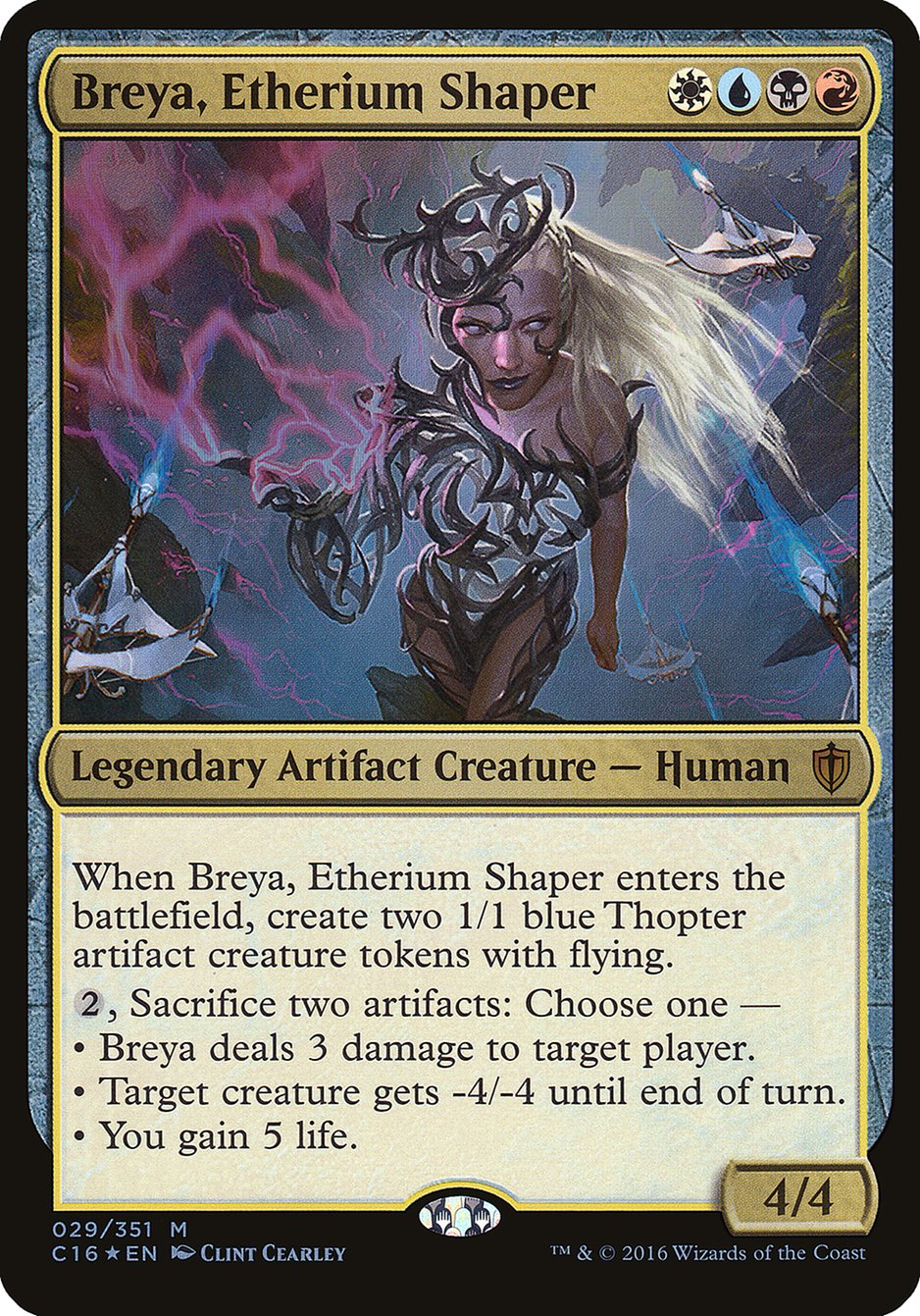 Breya, Etherium Shaper (Oversized) [Commander 2016 Oversized] | Good Games Cannington