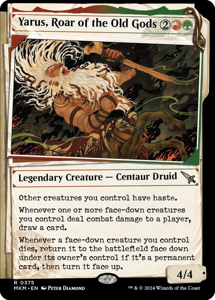 Yarus Roar of the Old Gods Showcase 375 (Murders at Karlov Manor)  - Foil | Good Games Cannington