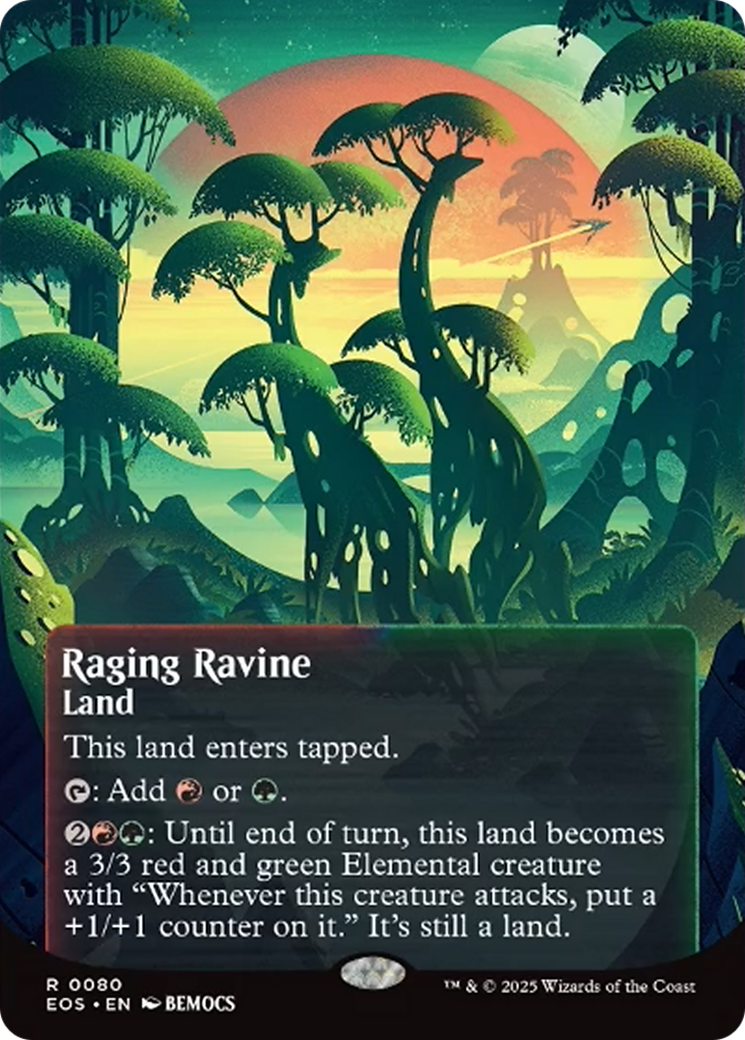 Raging Ravine (0080) (Borderless) [Edge of Eternities: Stellar Sights] | Good Games Cannington