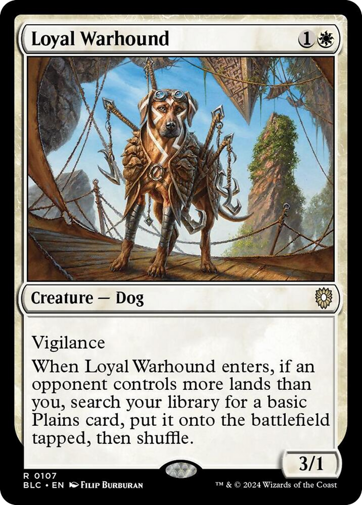 Loyal Warhound [Bloomburrow Commander] | Good Games Cannington
