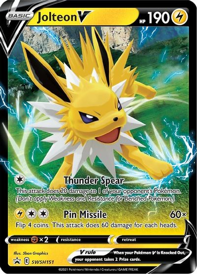 Jolteon V (SWSH151) [Sword & Shield: Black Star Promos] | Good Games Cannington