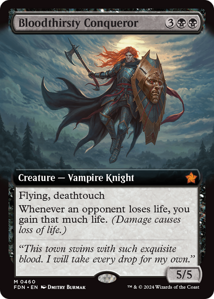 Bloodthirsty Conqueror (Extended Art) [Foundations] | Good Games Cannington