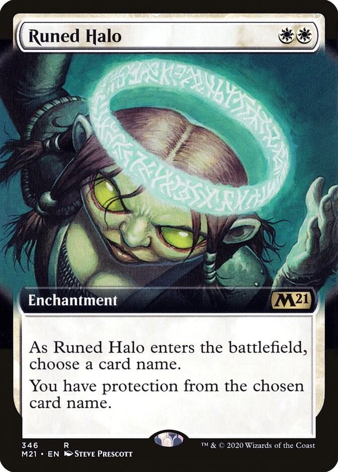 Runed Halo Extended Art 346 (Core Set 2021)  | Good Games Cannington