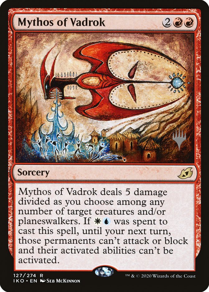 Mythos of Vadrok (Promo Pack) [Ikoria: Lair of Behemoths Promos] | Good Games Cannington