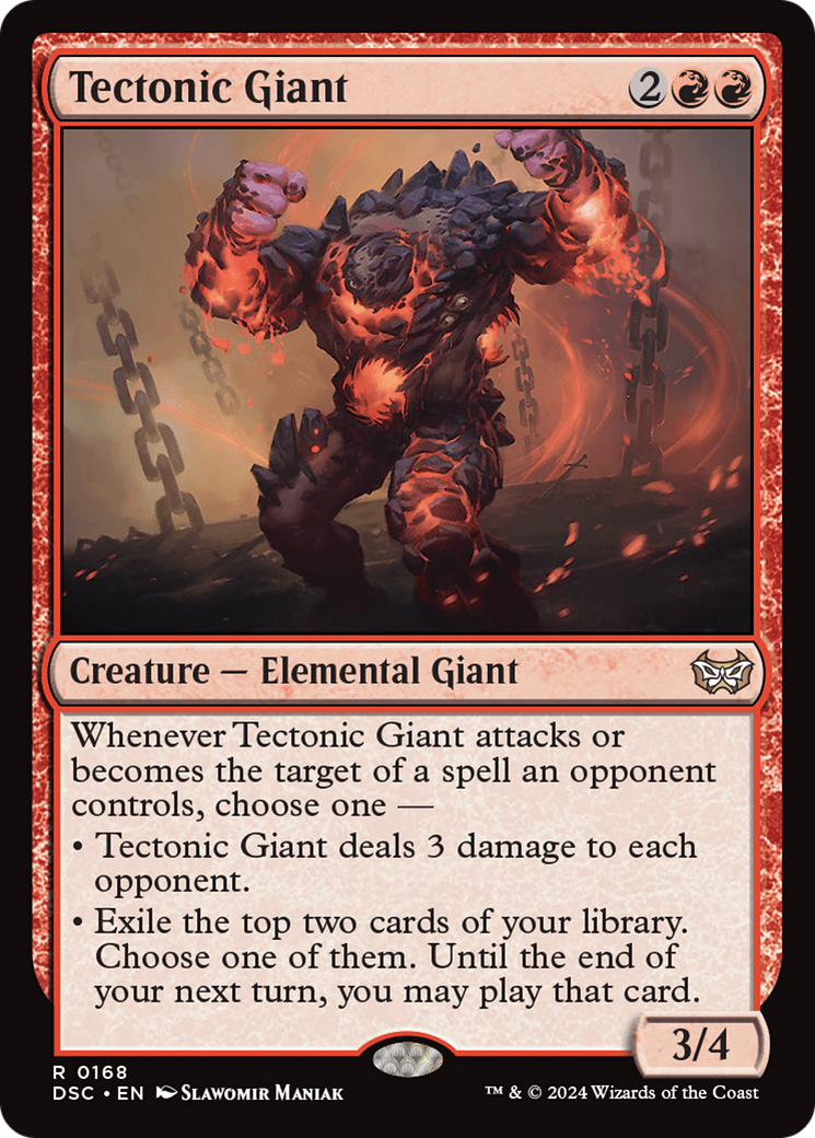 Tectonic Giant [Duskmourn: House of Horror Commander] | Good Games Cannington