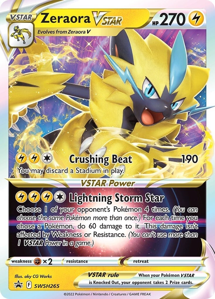 Zeraora VSTAR (SWSH265) (Jumbo Card) [Sword & Shield: Black Star Promos] | Good Games Cannington