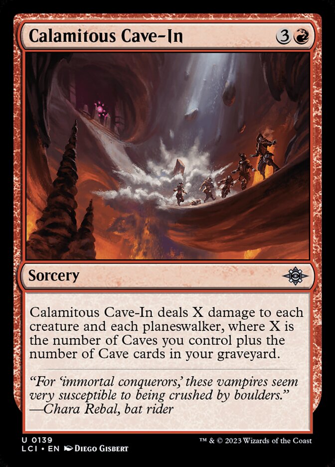 Calamitous Cave-In 139/291 (The Lost Caverns of Ixalan)  - Foil | Good Games Cannington