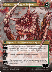Grist, Voracious Larva // Grist, the Plague Swarm (Borderless) (Textured Foil) [Modern Horizons 3] | Good Games Cannington