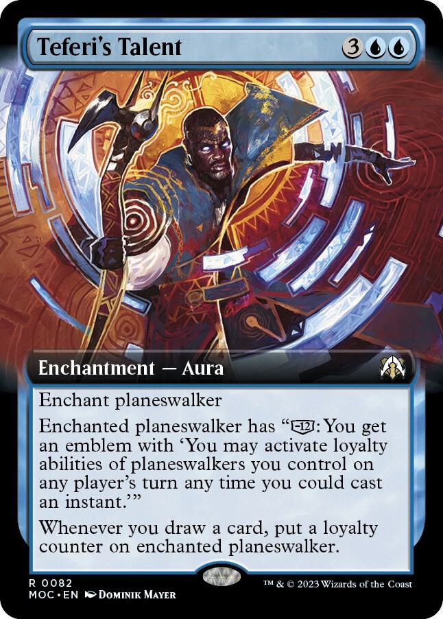 Teferi's Talent 82/444 (Commander: March of the Machine)  - Extended Art Foil | Good Games Cannington