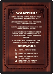 Bounty: Rissa "Blades" Lee // Bounty Rules Double-Sided Token [Outlaws of Thunder Junction Commander Tokens] | Good Games Cannington