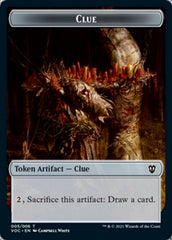 Angel // Clue Double-Sided Token [Innistrad: Crimson Vow Commander Tokens] | Good Games Cannington