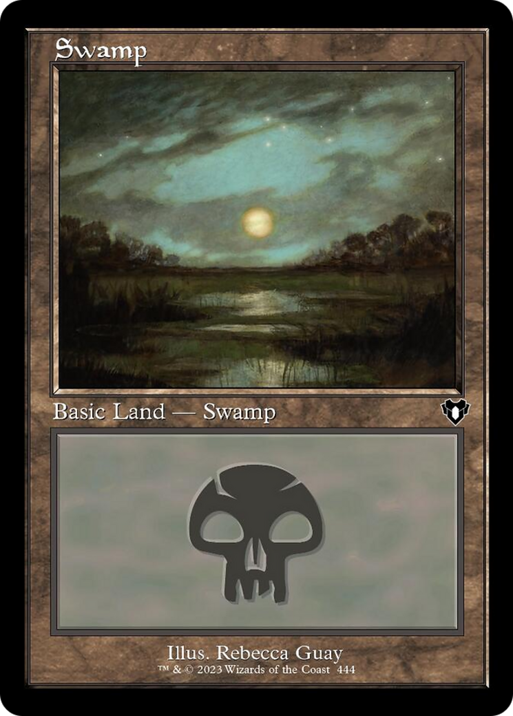 Swamp (444) (Retro) [Commander Masters] | Good Games Cannington