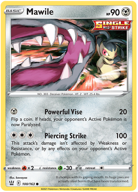 Mawile (100/163) [Sword & Shield: Battle Styles] | Good Games Cannington