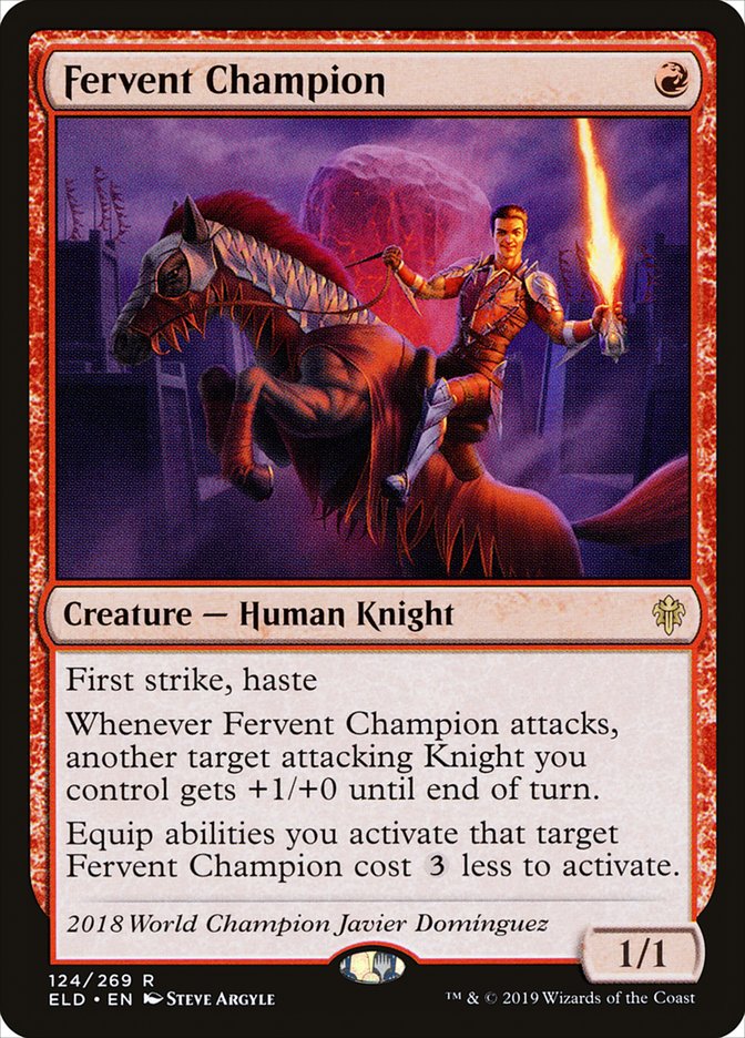 Fervent Champion 124/269 (Throne of Eldraine)  | Good Games Cannington