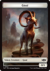 Goat // Timeless Witness Double-Sided Token [Tarkir: Dragonstorm Commander Tokens] | Good Games Cannington