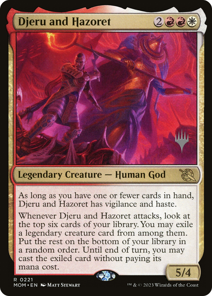 Djeru and Hazoret (Promo Pack) [March of the Machine Promos] | Good Games Cannington