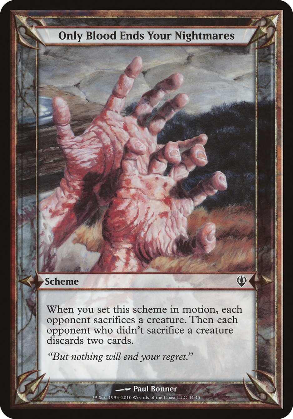 Only Blood Ends Your Nightmares (Schemes) [Archenemy Schemes] | Good Games Cannington