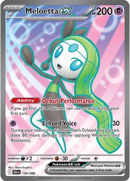 Meloetta ex 159/086 (SV: Black Bolt)  - Holofoil | Good Games Cannington
