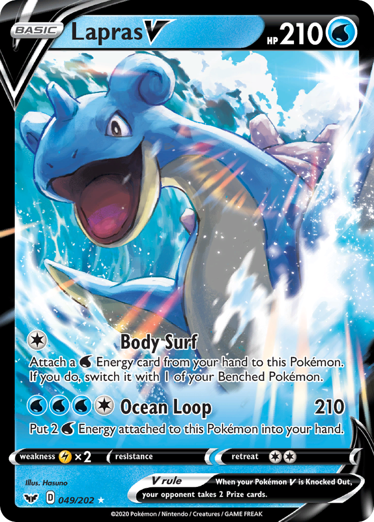 Lapras V (049/202) [Sword & Shield: Base Set] | Good Games Cannington