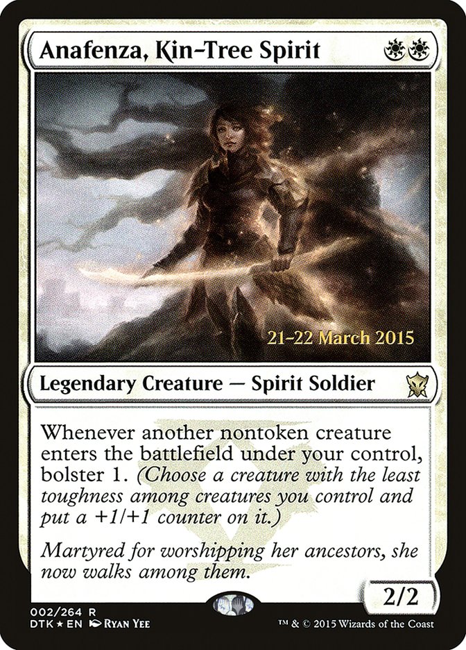 Anafenza, Kin-Tree Spirit [Dragons of Tarkir Prerelease Promos] | Good Games Cannington