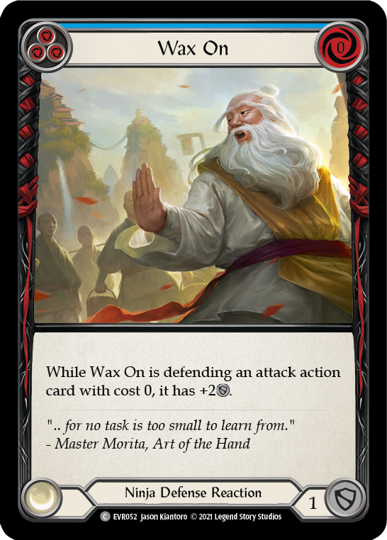 Wax On (Blue) [EVR052] (Everfest)  1st Edition Rainbow Foil | Good Games Cannington