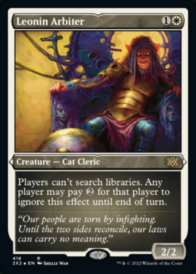 Leonin Arbiter (Foil Etched) [Double Masters 2022] | Good Games Cannington