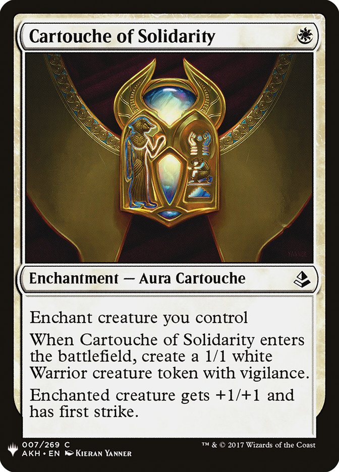 Cartouche of Solidarity [Mystery Booster] | Good Games Cannington