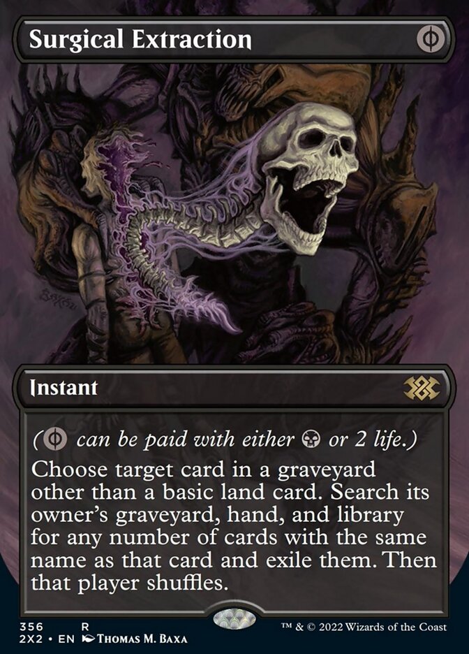 Surgical Extraction (Borderless Alternate Art) [Double Masters 2022] | Good Games Cannington
