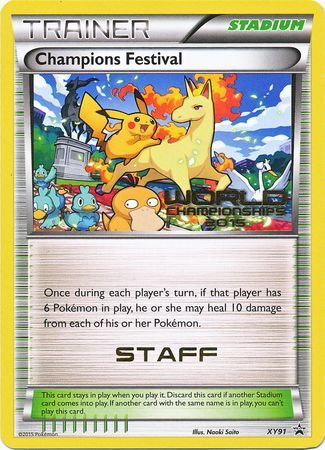 Champions Festival 2015 Staff (XY91) [XY: Black Star Promos] | Good Games Cannington