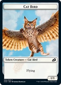 Cat Bird // Human Soldier (003) Double-Sided Token [Ikoria: Lair of Behemoths Tokens] | Good Games Cannington