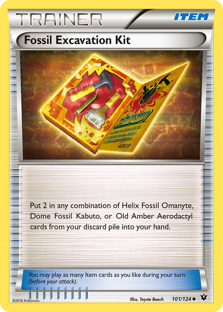 Fossil Excavation Kit (101/124) [XY: Fates Collide] | Good Games Cannington