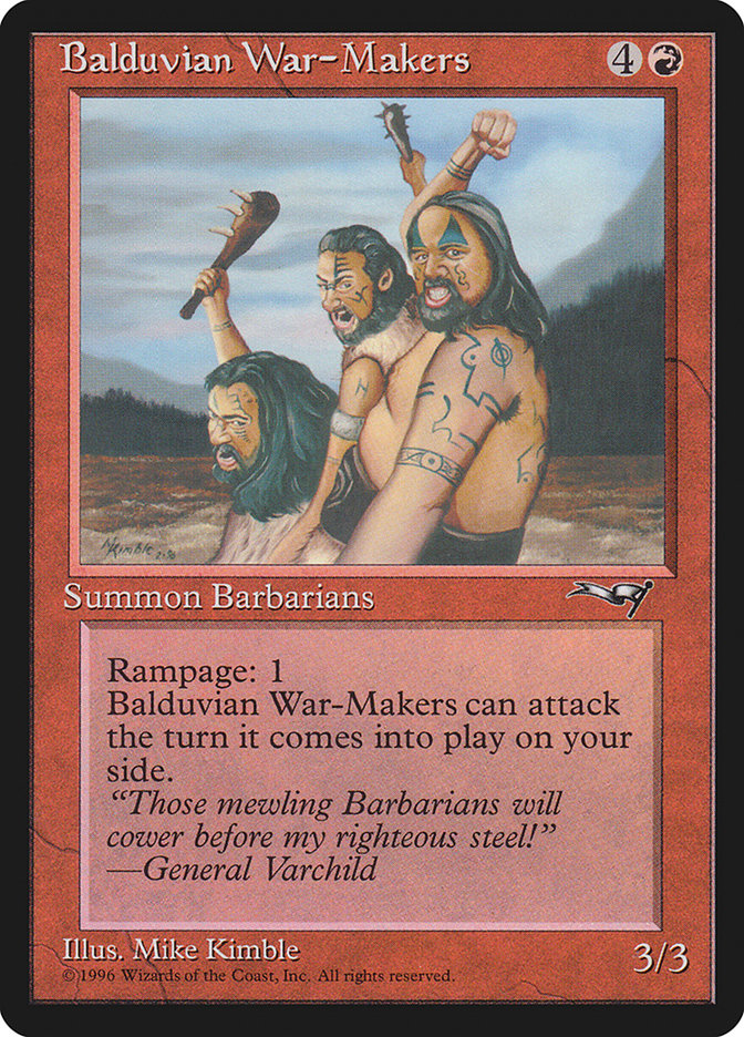 Balduvian War-Makers (Treeline Background) [Alliances] | Good Games Cannington