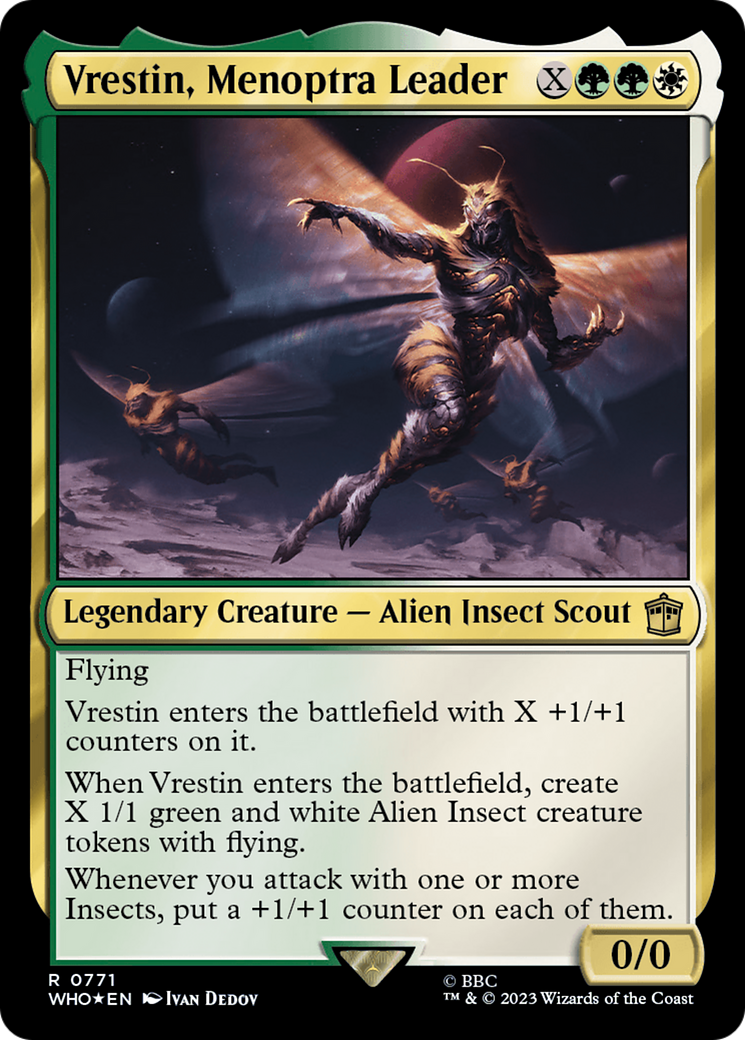 Vrestin, Menoptra Leader (Surge Foil) [Doctor Who] | Good Games Cannington