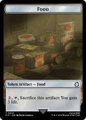 Warrior // Food (0012) Double-Sided Token [Fallout Tokens] | Good Games Cannington