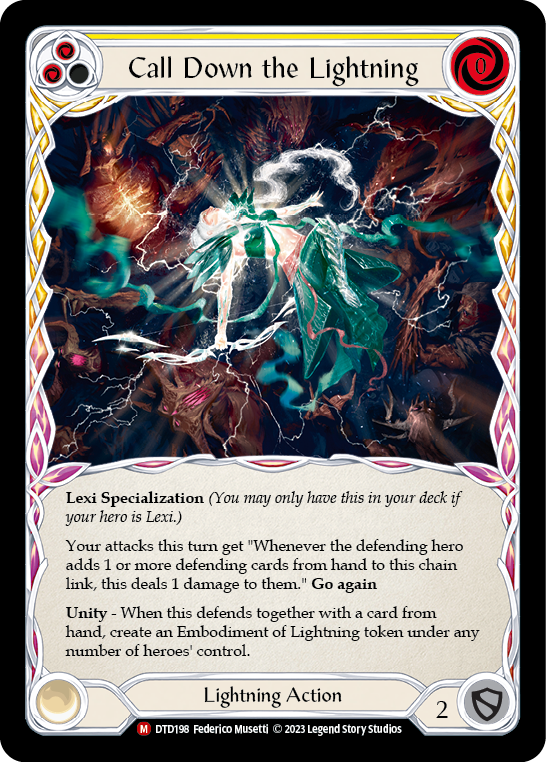 Call Down the Lightning [DTD198] (Dusk Till Dawn)  Rainbow Foil | Good Games Cannington