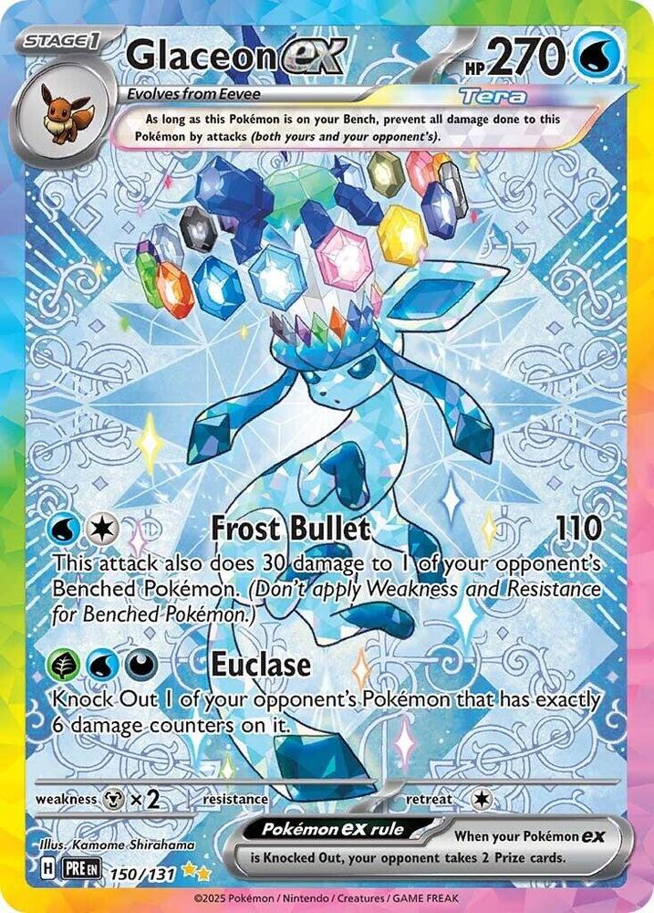 Glaceon ex 150/131 (SV: Prismatic Evolutions)  - Holofoil | Good Games Cannington