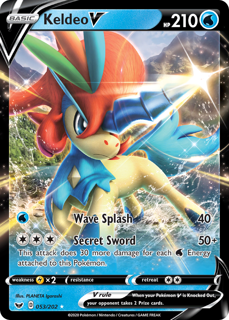 Keldeo V (053/202) [Sword & Shield: Base Set] | Good Games Cannington