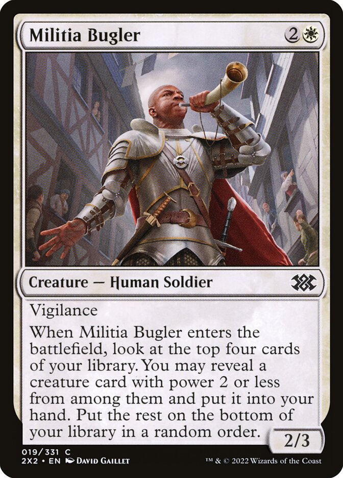 Militia Bugler 19/331 (Double Masters 2022)  - Foil | Good Games Cannington
