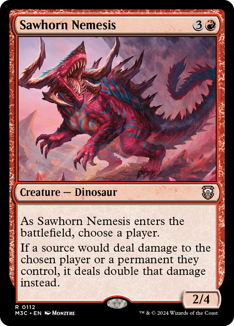 Sawhorn Nemesis [Modern Horizons 3 Commander] | Good Games Cannington